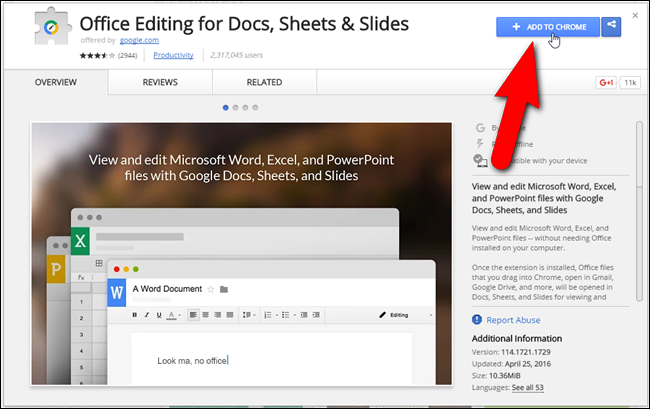Google drive plug-in for microsoft office